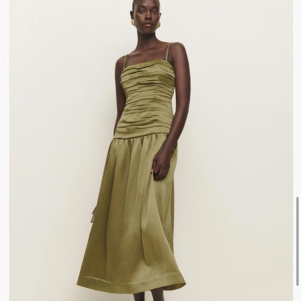 Reformation Zeya Satin dress